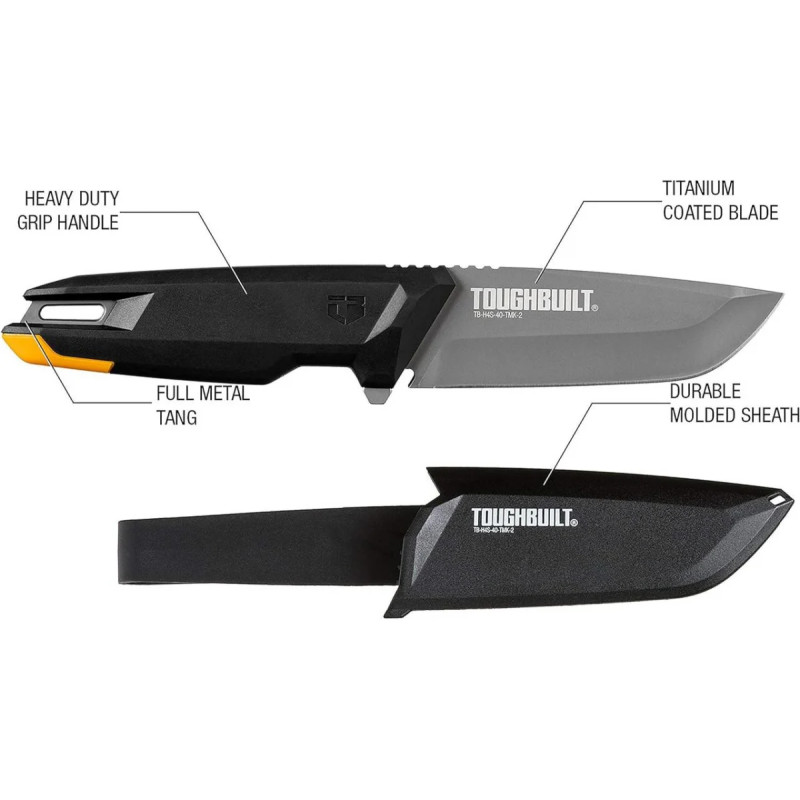 Будівельний ніж ToughBuilt Tradesman із чохлом, 258 мм (TB-H4S-40-TMK-2)