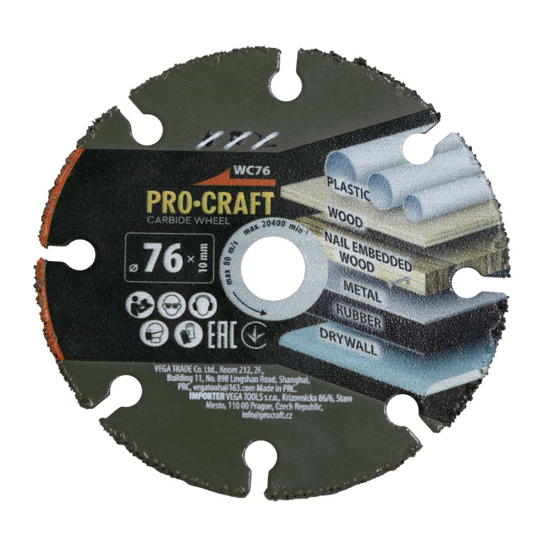 Твердосплавний диск Procraft WC76 10 мм