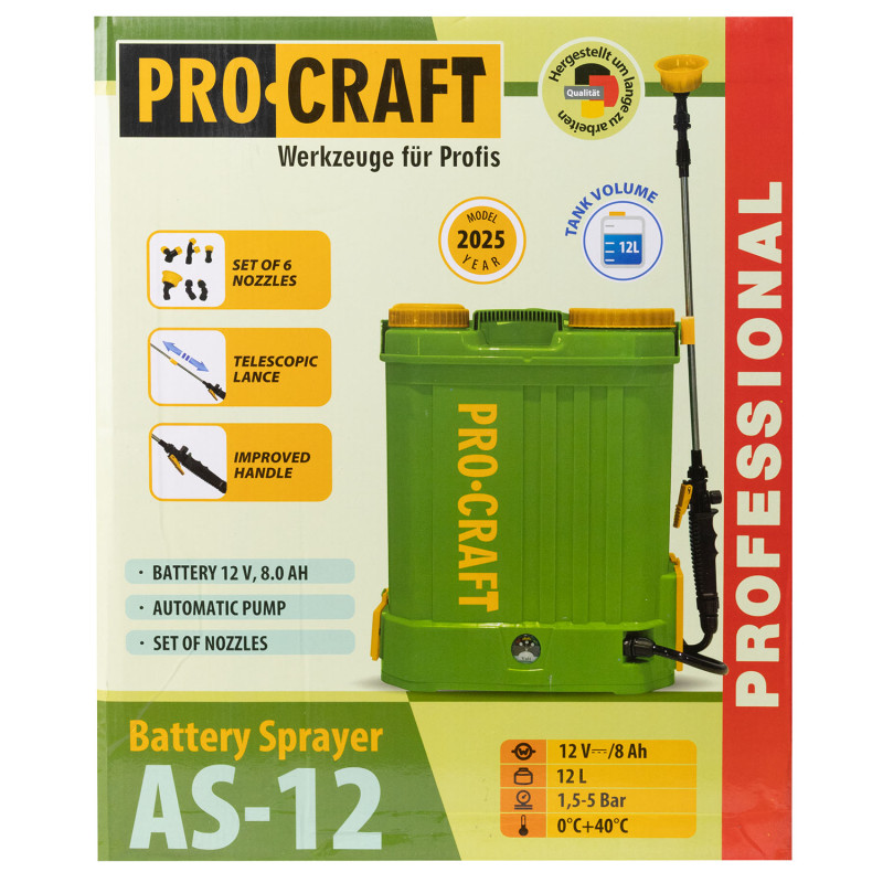 Обприскувач Procraft AS12 (2026)