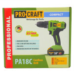 Акумуляторний шуруповерт Procraft PA18C Compact 18 В 28 Нм (001831) – Фото №8