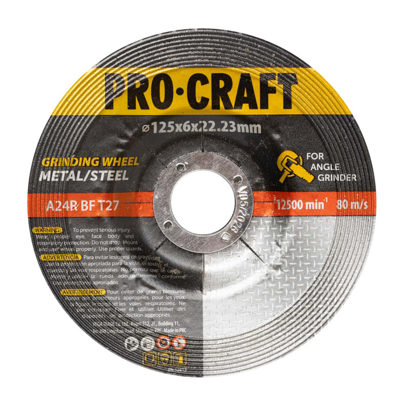 Кутова шліфмашина безщіткова Procraft PW2450 125 мм, 1300 Вт (002450)