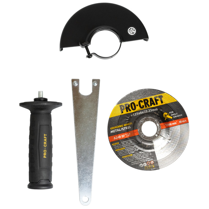Кутова шліфмашина безщіткова Procraft PW2450 125 мм, 1300 Вт (002450)