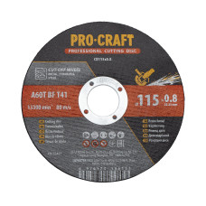 Відрізний диск Procraft 115x0,8 мм, посадка 22,2 мм (011508)