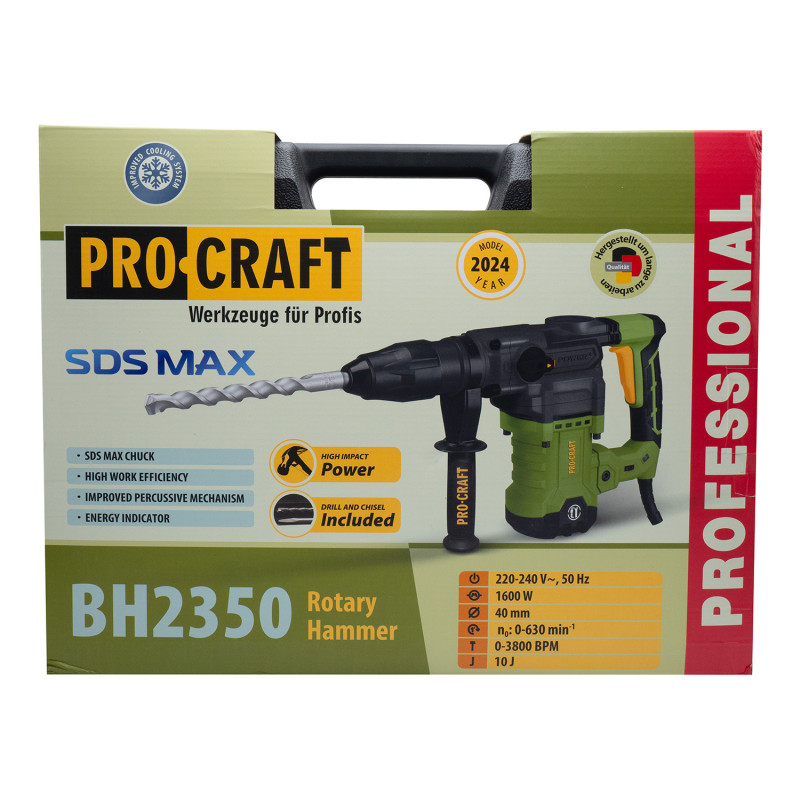 Перфоратор Procraft BH2350 SDS Max 1600 Вт (023503)