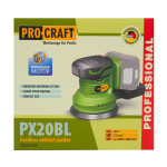 Акумуляторна ексцентрикова шліфмашина 125 мм Procraft PX20BL (030252) – Фото №12