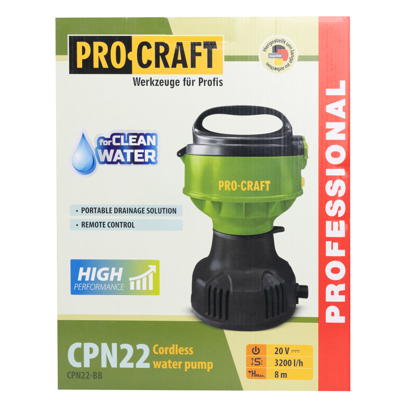 Акумуляторний насос Procraft CPN22 (без акб та зп)