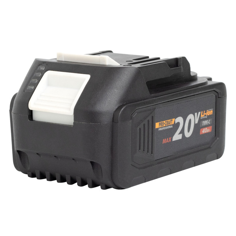 Акумуляторна батарея Procraft 20 В 4 Аг Li-Ion Type-C (030280)