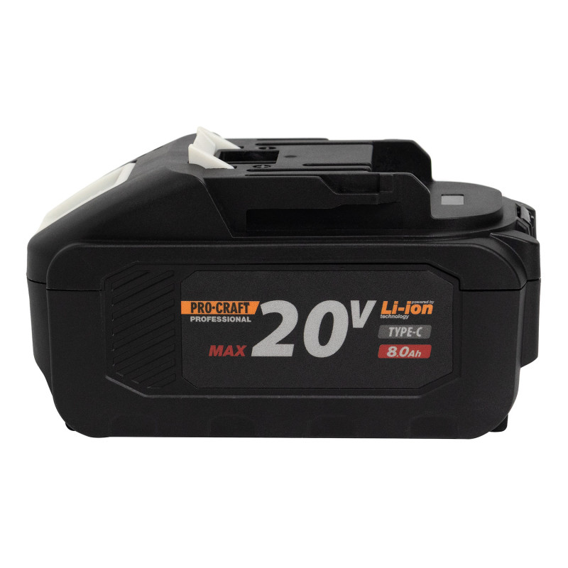 Акумуляторна батарея Procraft 20 В 8 Аг Li-Ion Type-C (030287)