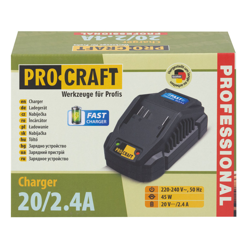 Зарядний пристрій Procraft Charger20/2.4 А