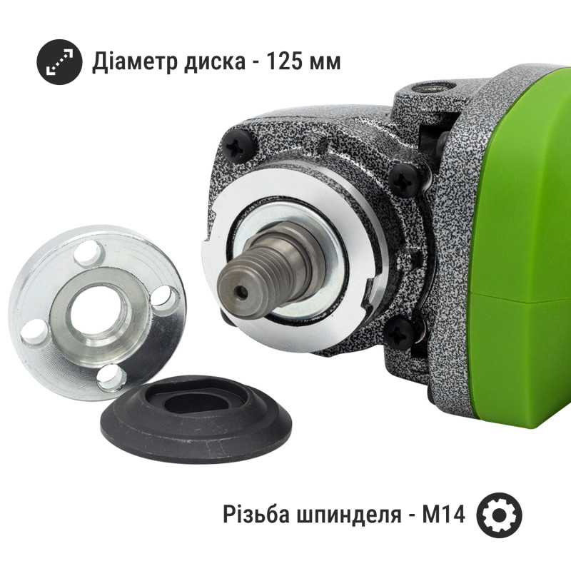 Акумуляторна кутова шліфмашина Procraft PWA220 20 В 125 мм (032201)