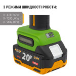 Акумуляторна кутова шліфмашина Procraft PWA220 20 В 125 мм (032201) – Фото №6