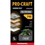 Стрічка шліфувальна Procraft LS76x533.40 (5 шт) – Фото №2
