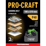 Стрічка шліфувальна Procraft LS100x610.40 (2 шт) – Фото №2