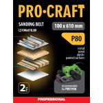 Стрічка шліфувальна Procraft LS100x610.80 (2 шт) – Фото №2