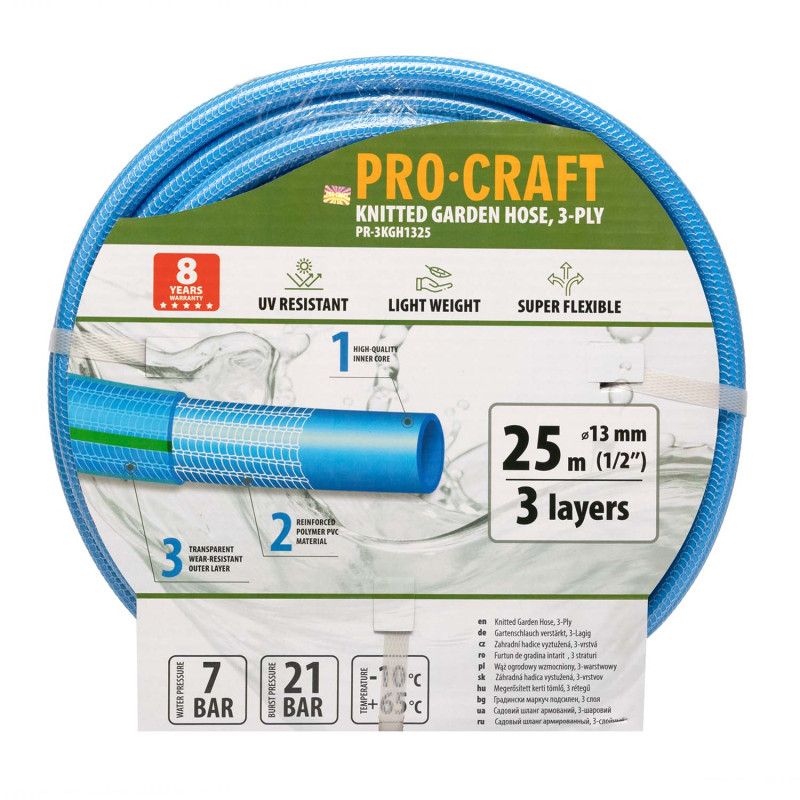 Шланг садовий Procraft PR-3KGH1325 1/2" 25 м