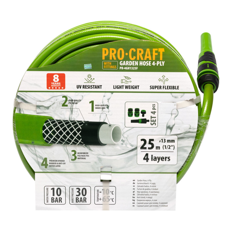 Шланг садовий Procraft PR-4GH1325F 1/2" 25 м