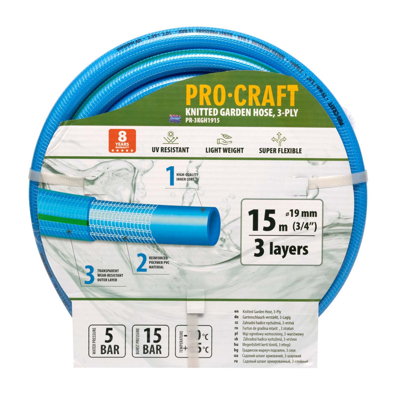 Шланг садовий Procraft PR-3KGH1915 3/4" 15 м