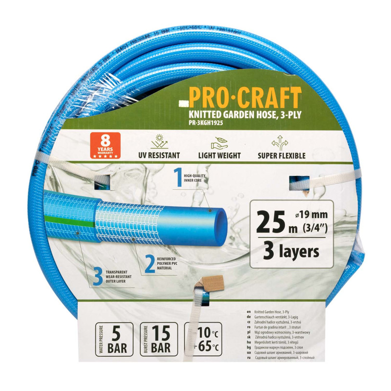 Шланг садовий Procraft PR-3KGH1925 3/4" 25 м