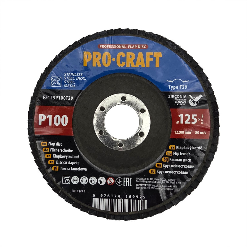 Диск пелюстковий Procraft FZ125P100T29 UNIVERSAL