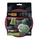 Круг шліфувальний самозачепний Procraft KD180.100 UNIVERSAL (набір 10 шт.) 8 отв. – Фото №1