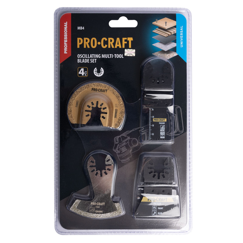 Набір насадок для БФІ Procraft MB4
