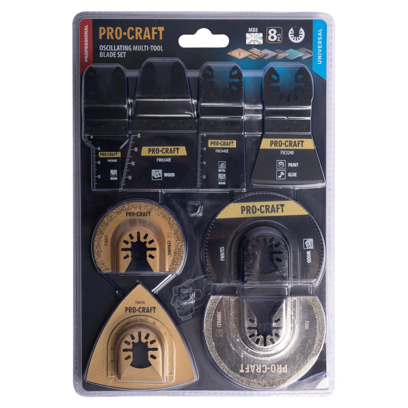 Набір насадок для БФІ Procraft MB8