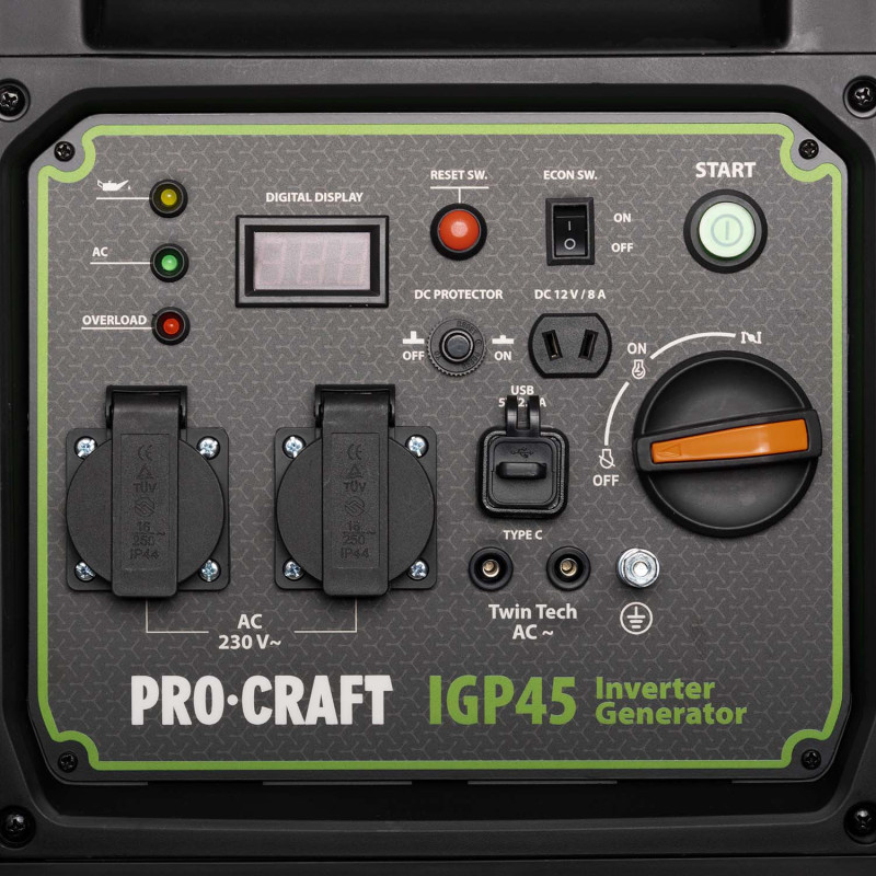Инверторный бензиновый генератор Procraft IGP45 (000045)