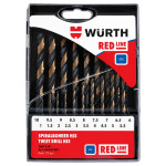 Набір свердел по металу Wurth RED LINE HSS, DIN 338, 1–10 мм, 19 шт (06247001) – Фото №1