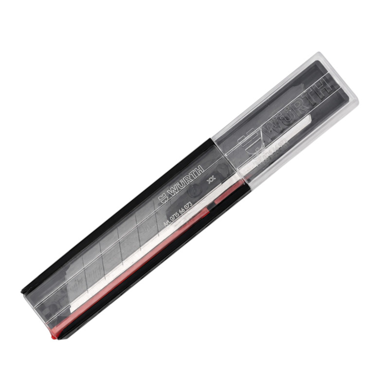 Леза сегментні для ножа Würth, чорні, 9 мм, 10 шт (071566073)