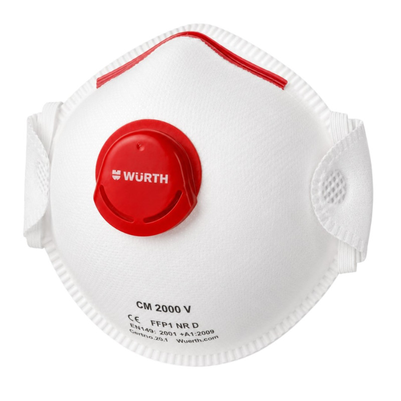 Респиратор одноразовый с клапаном WURTH CM2000 FFP1-NR-D, 1 шт (0899110301901)