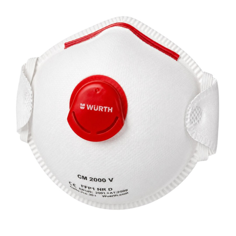 Респиратор одноразовый с клапаном WURTH CM2000 FFP1-NR-D, 1 шт (0899110301901)