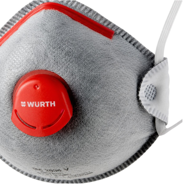 Респиратор одноразовый с клапаном WURTH CARBON-V-CM2000-(FFP2-NR-D) 1 шт (0899110305901)