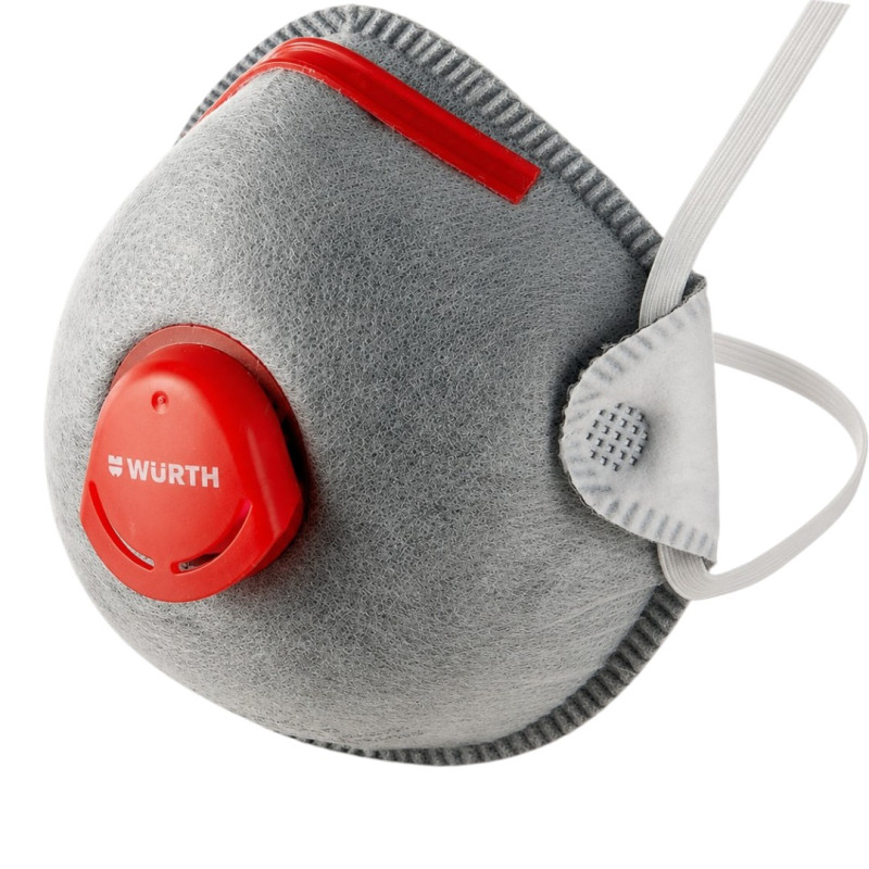 Респиратор одноразовый с клапаном WURTH CARBON-V-CM2000-(FFP2-NR-D) 1 шт (0899110305901)
