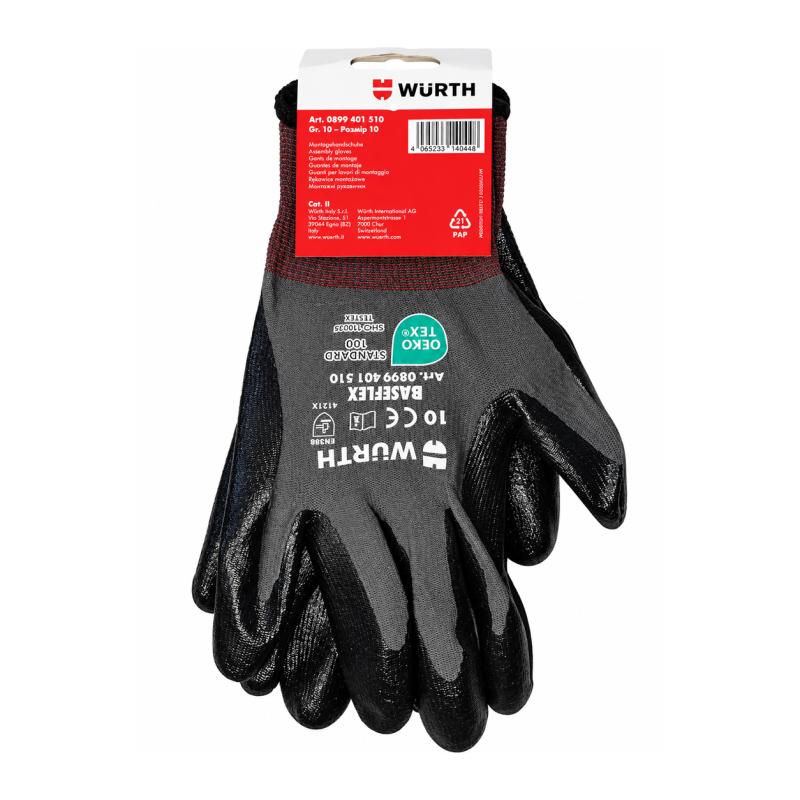 Рукавиці захисні Wurth BASEFLEX р.10 (0899401510)