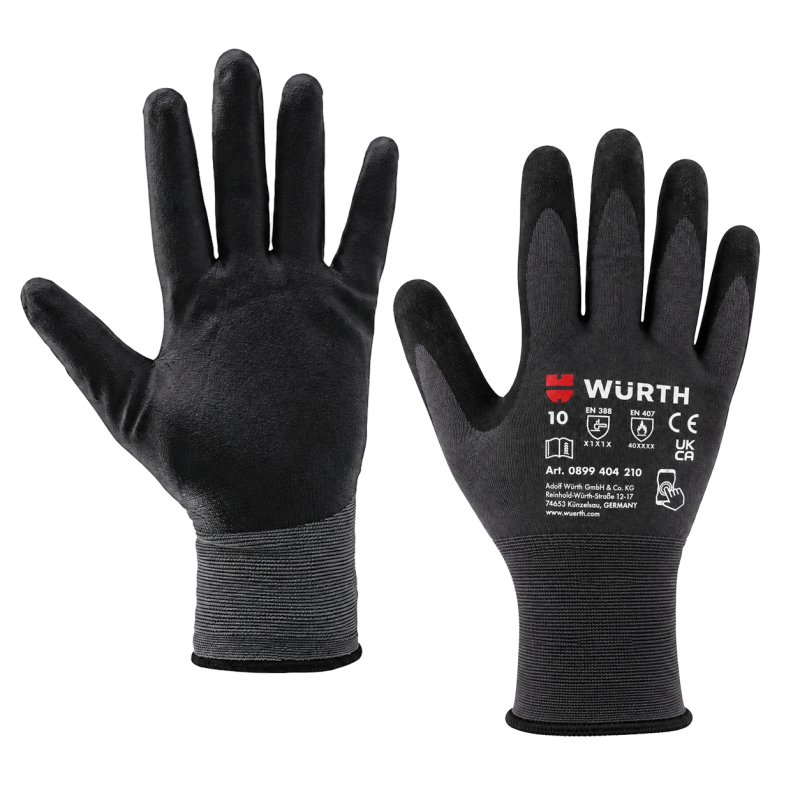 Перчатки монтажные Wurth ESD р.10 (0899404510)