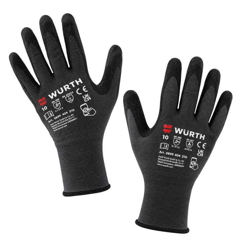 Перчатки монтажные Wurth ESD р.10 (0899404510)