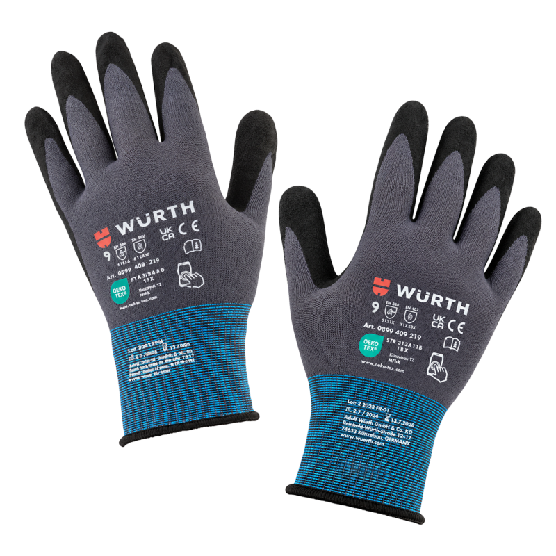 Перчатки защитные Wurth MULTIFIT NITRILE р.9 (0899405219)