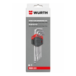Набор НЕХ-ключей с шариком Wurth RED STRIPE 1,5–10 мм, 9 шт (575241200) – Фото №2
