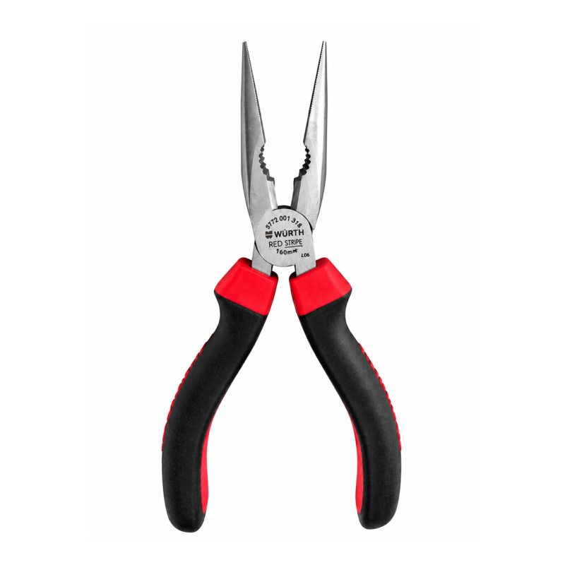 Тонкогубцы изогнутые Wurth RED STRIPE 160мм (5772001316)