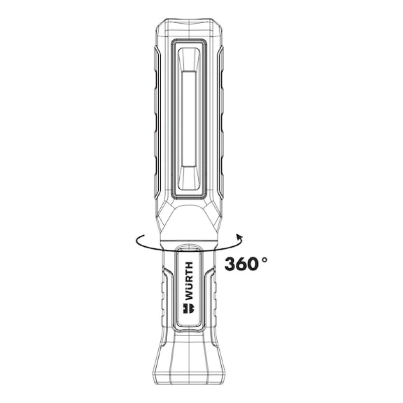 Аккумуляторный фонарь ERGOPOWER SATURN, LED, магнит, 500 lm, 4 Вт (0827950200)