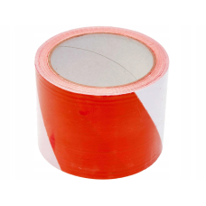 Сигнальная лента (ограждающая) красно-белая БЛ, 75 мм × 70 м (2440)