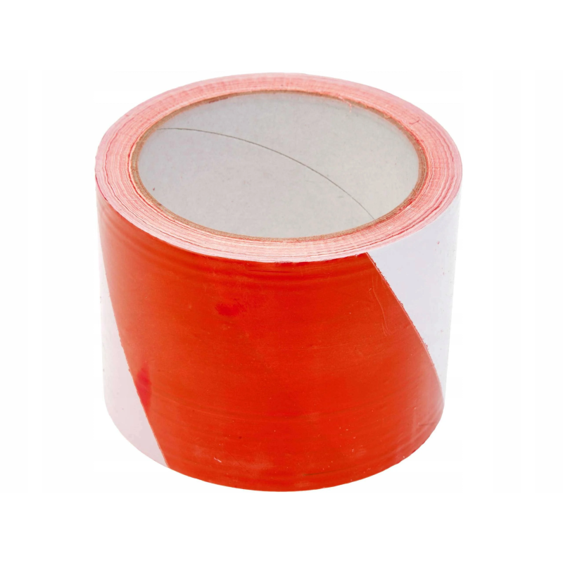 Сигнальная лента (ограждающая) красно-белая БЛ, 75 мм × 70 м (2440)